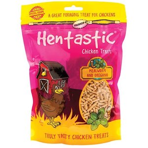 Unipet Hentastic Dried Mealworm & Oregano Chicken Treats, 16-oz bag