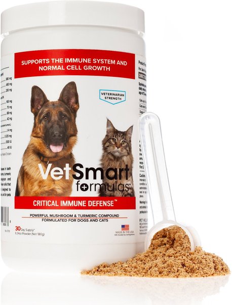 VetSmart Formulas Critical Immune Defense Mushroom & Turmeric Compound Dog & Cat Supplement, 6.3-oz bottle, 1 count slide 1 of 9
