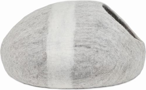Show full view: Mau Horizon Large Wool Felt Cave Cat Bed, Light Gray slide 5 of 8