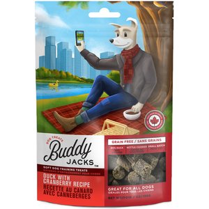 Buddy Jack's Duck with Cranberry Recipe Grain-Free Dog Treats, 7-oz bag