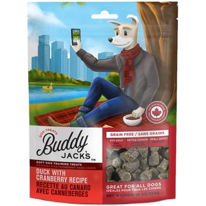 Buddy Jack's Duck with Cranberry Recipe Grain-Free Dog Treats, 14-oz bag