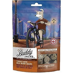 Buddy Jack's Turkey with Goji Berry Recipe Grain-Free Dog Treats, 2-oz bag