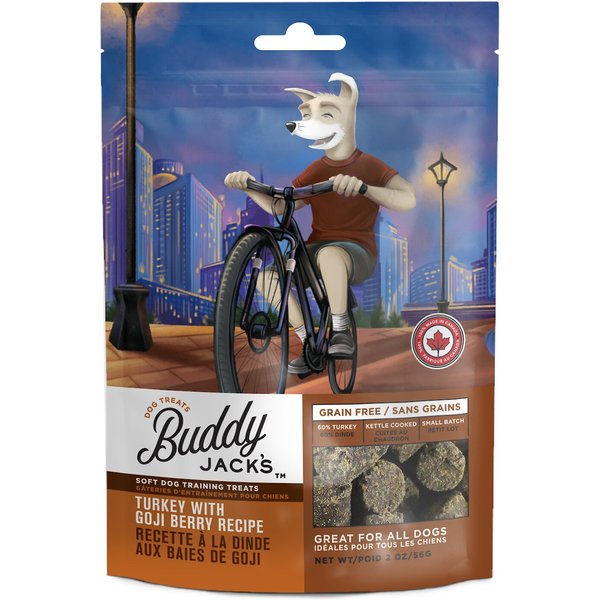 BUDDY JACK'S Duck with Cranberry Recipe Grain-Free Dog Treats, 2-oz bag - Chewy.com