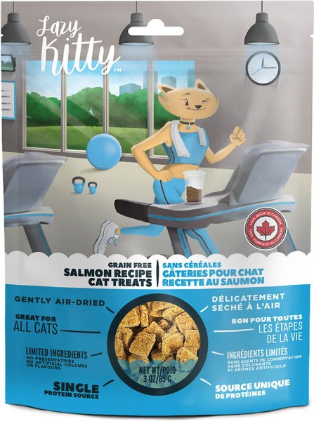 Lazy Kitty Salmon Recipe Air-Dried Grain-Free Cat Treats, 3-oz bag slide 1 of 5