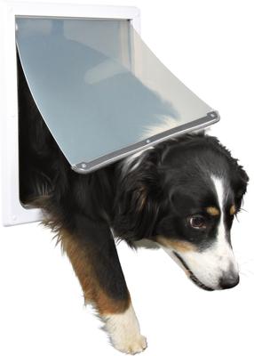 Show full view: TRIXIE 2-Way Pet Door with Lockable Panel for Dogs, Medium/Large slide 2 of 9
