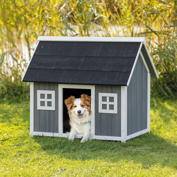 Trixie Natura Barn Style Dog House, Small - Chewy.com