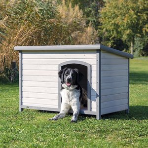 Trixie Natura Flat Roof Club Dog House, Large