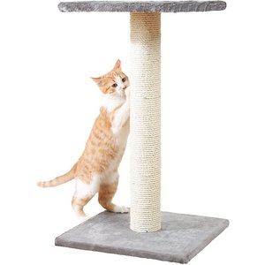 TRIXIE Espejo 27.2-in Fleece Cat Scratching Post, Platinum Gray