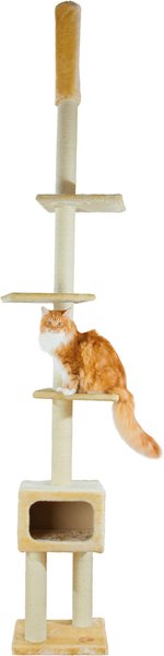 TRIXIE Santander 108.3-in Plush Tower Cat Tree
