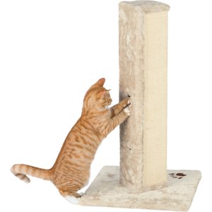 TRIXIE Soria 31.5-in Plush Tower Cat Scratching Post, Grey