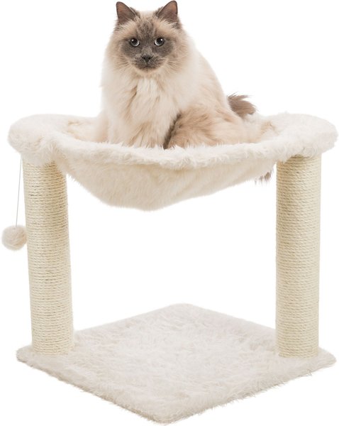 TRIXIE Baza 19.7-in Plush Cat Scratching Post with Hammock