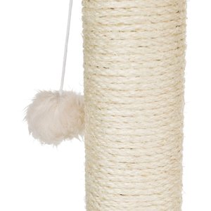 TRIXIE Baza 19.7-in Plush Cat Scratching Post with Hammock, Cream