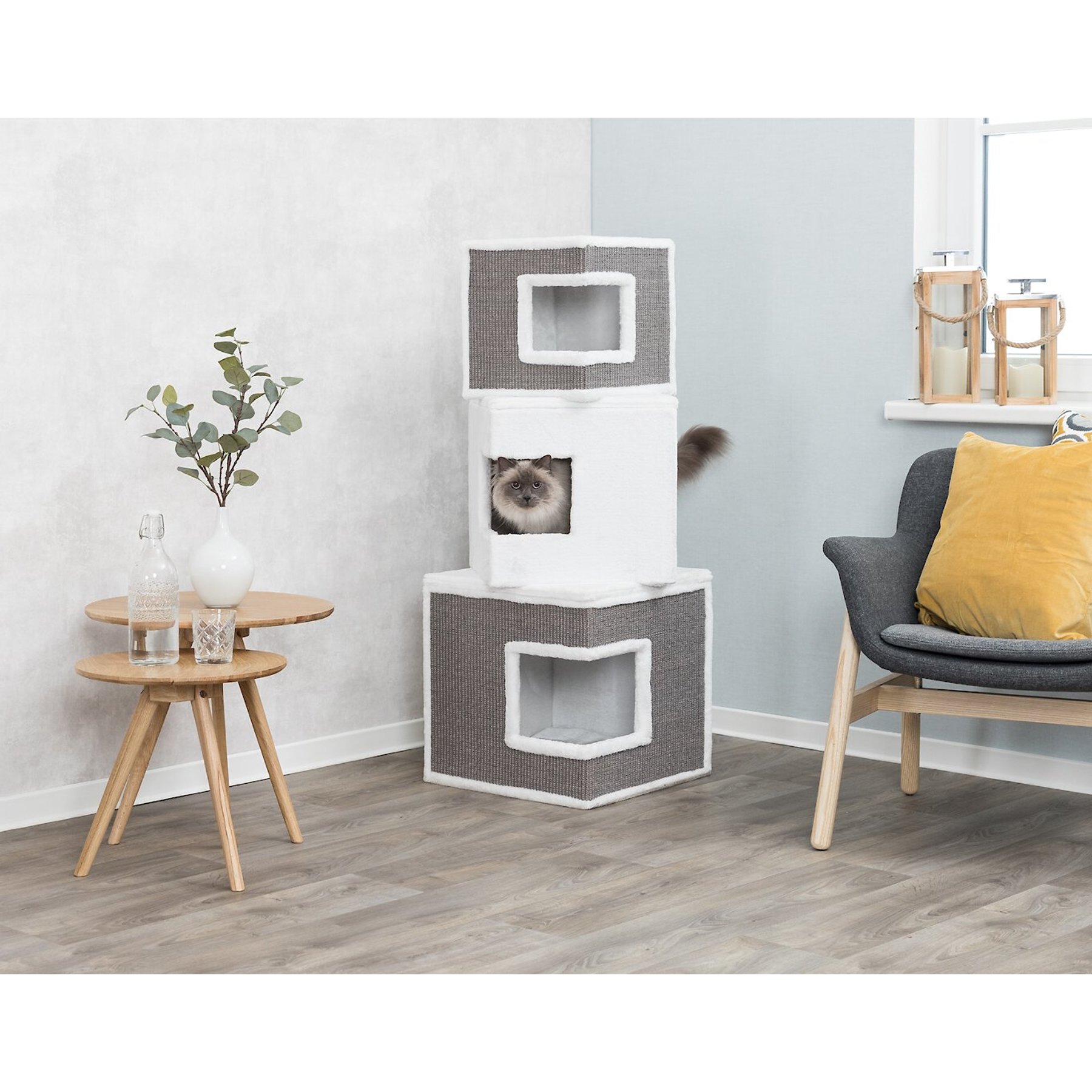 Temporarily Unavailable TRIXIE Lilo 48.4in Modern Plush Cat Tower