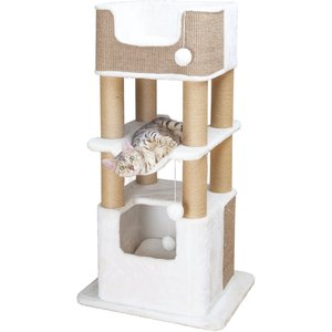 TRIXIE Lucano 43.3-in Plush Tower Cat Scratching Post
