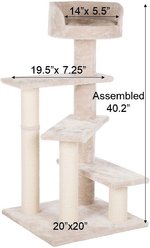 TRIXIE Tulia Senior 40.2-in Cat Tower, Light Gray slide 2 of 3