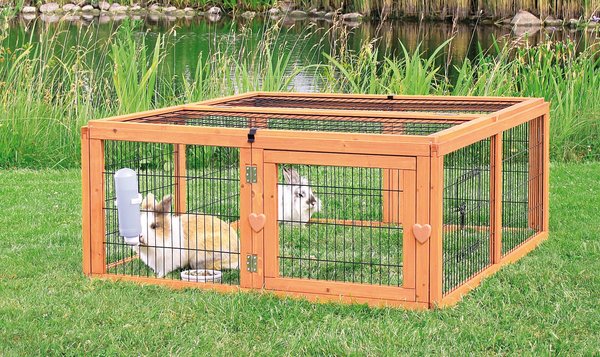 TRIXIE Natura Outdoor Run Rabbit Cage with Covered Top, Medium slide 1 of 2