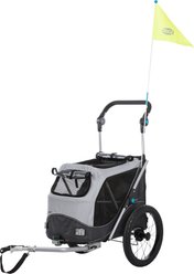 TRIXIE Premium Quick Fold Dog Bike Trailer, Medium