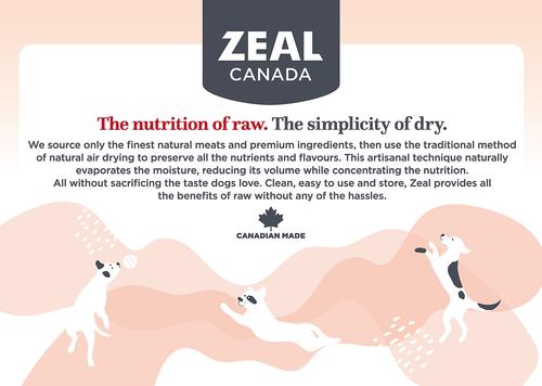 Show full view: Zeal Canada Gently Beef Recipe Grain-Free Air-Dried Dog Food, 1-lb bag slide 5 of 9