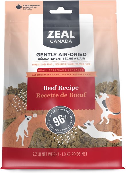 Zeal Canada Gently Beef Recipe Grain-Free Air-Dried Dog Food, 2.2-lb bag slide 1 of 6