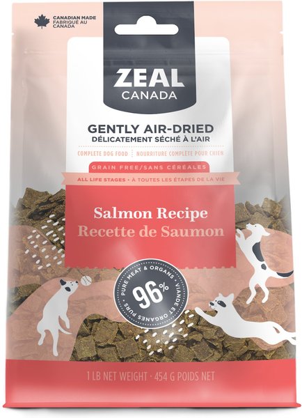 Zeal Canada Gently Salmon Recipe Grain-Free Air-Dried Dog Food, 1-lb bag slide 1 of 6