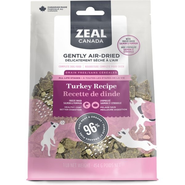 ZEAL CANADA Gently Turkey Recipe & FreezeDried Salmon & Pumpkin Grain