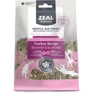 Zeal Canada Gently Turkey Recipe & Freeze-Dried Salmon & Pumpkin Grain-Free Air-Dried Dog Food, 2.2-lb bag