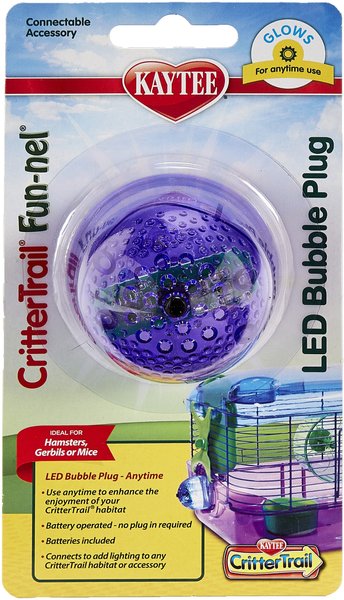 Kaytee CritterTrail Fun-nel LED Bubble Plug Small Pet Habitat Light, Blue slide 1 of 7