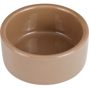 Kaytee Stoneware Cavy Small Pet Bowl, Tan, 3-in