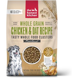 The Honest Kitchen Food Clusters Whole Grain Chicken & Oat Recipe Dog Food, 20-lb bag