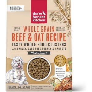 The Honest Kitchen Food Clusters Whole Grain Beef & Oat Recipe Dog Food, 5-lb bag