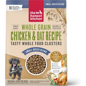 The Honest Kitchen Food Clusters Whole Grain Chicken & Oat Recipe Small Breed Dog Food, 4-lb bag