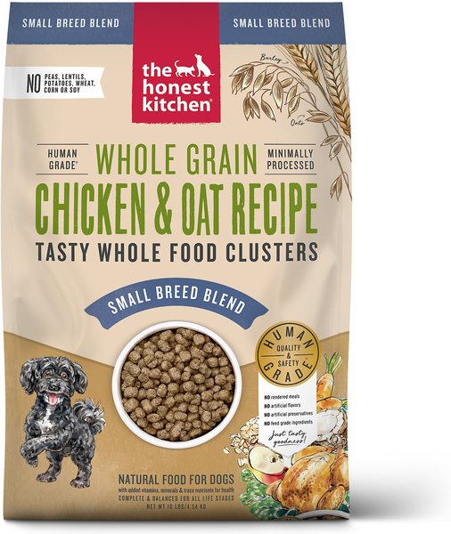 The Honest Kitchen Food Clusters Whole Grain Chicken & Oat Recipe Small Breed Dog Food, 10-lb bag slide 1 of 10