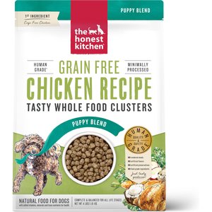 The Honest Kitchen Whole Food Clusters Chicken Recipe Puppy Blend Grain-Free Dog Food, 4-lb bag