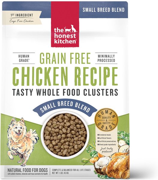The Honest Kitchen Whole Food Clusters Chicken Recipe Small Breed Grain-Free Dog Food, 1-lb bag slide 1 of 11