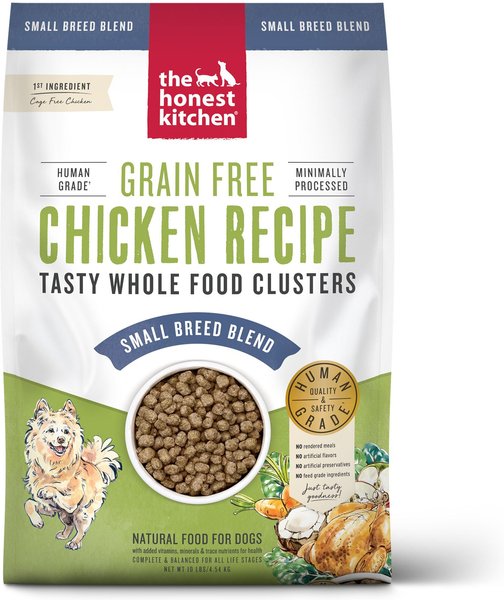 The Honest Kitchen Whole Food Clusters Chicken Recipe Small Breed Grain-Free Dog Food, 10-lb bag slide 1 of 11
