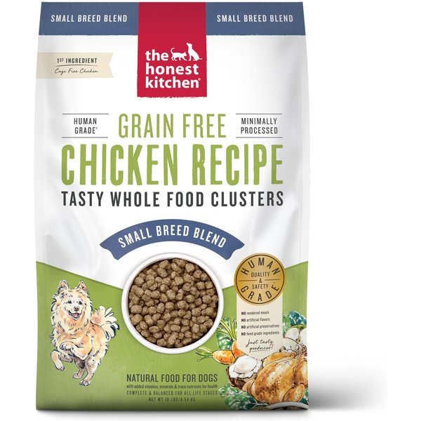 THE HONEST KITCHEN Whole Food Clusters Chicken Recipe Small Breed GrainFree Dog Food, 10lb bag