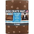Drymate Dog Crate Mat, Brown Stripe Tan Paw, X-Large