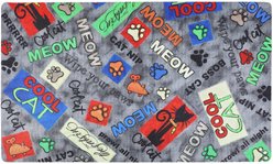 Drymate Cat Bowl Place Mat, Cool Cat Grey