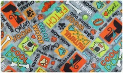 Drymate Cool Dog Dog Placemat, Grey, Small