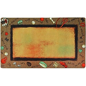 Drymate Bow Wow Border Dog Bowl Place Mat, Small