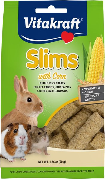 Vitakraft Slims with Corn Rabbit Guinea Pig & Hamster Treat, 1.76-oz bag slide 1 of 5