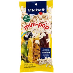 Vitakraft Mini-Pop Corn Cob Bird Treat, 6-oz bag