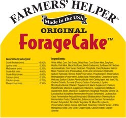 Farmers' Helper Original ForageCake Poultry Treat, 13-oz block slide 2 of 4