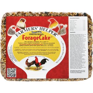 Farmers' Helper Original ForageCake Poultry Treat, 2.5-lb block