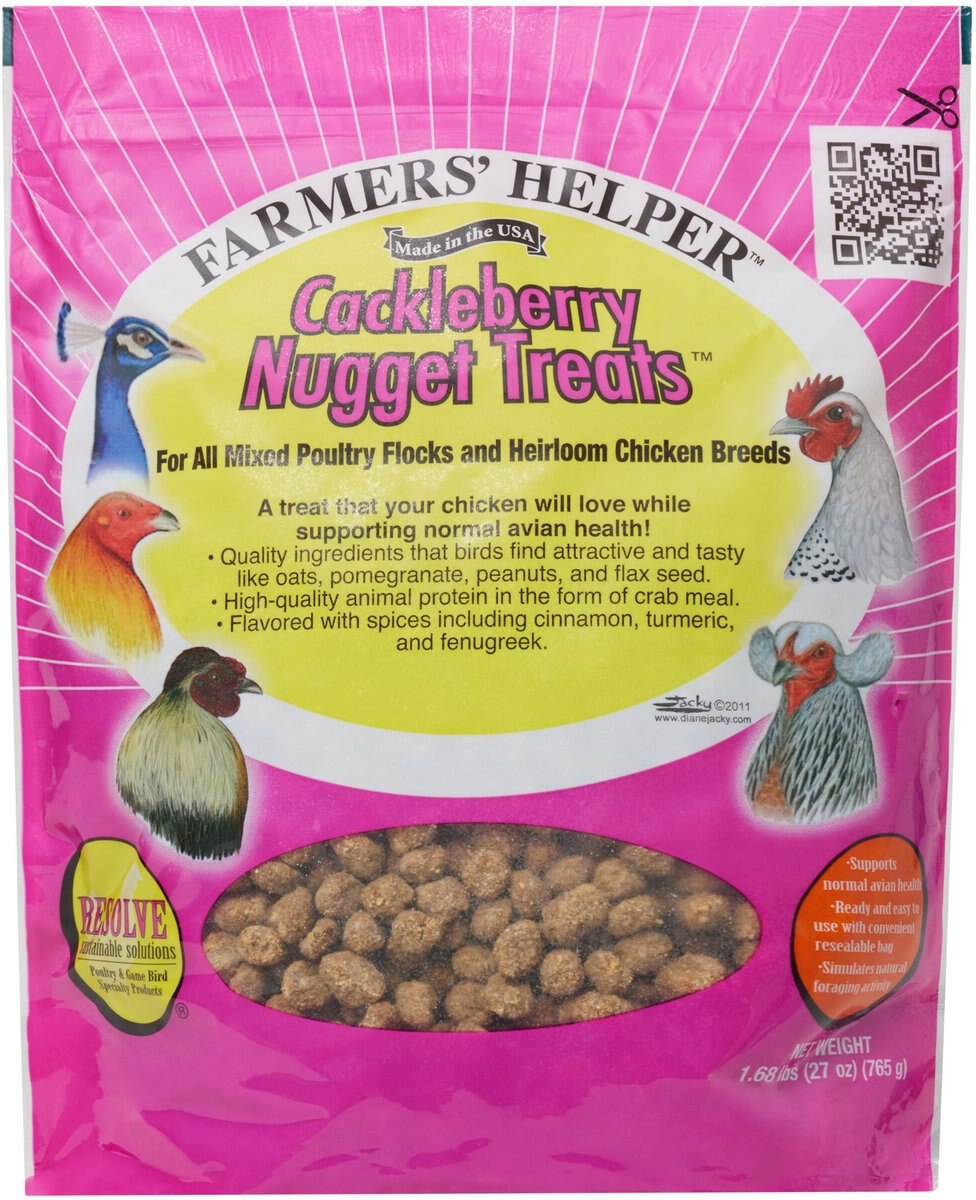 FARMERS' HELPER Cackleberry Nugget Poultry Treats, 1.68lb bag