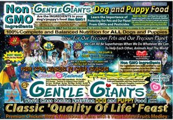 Gentle Giants Natural Non-GMO Dog & Puppy Chicken Dry Dog Food, 30-lb bag slide 2 of 9