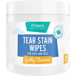 Frisco Tear Stain Eye Wipes for Puppies & Kittens, 45 count