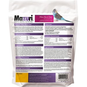 Mazuri Mini Bird Food, 2-lb bag