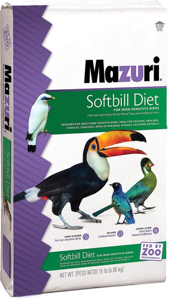 Mazuri Softbill Low Iron Bird Food slide 1 of 8