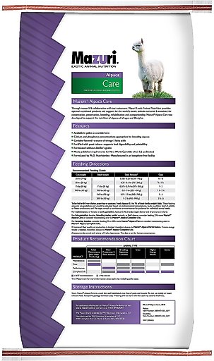 Mazuri Alpaca Care Crumbles Alpaca Food, 40-lb bag
